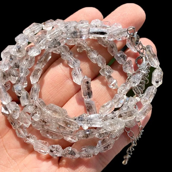 Genuine Herkimer diamond bracelet - Picture 2 of 4